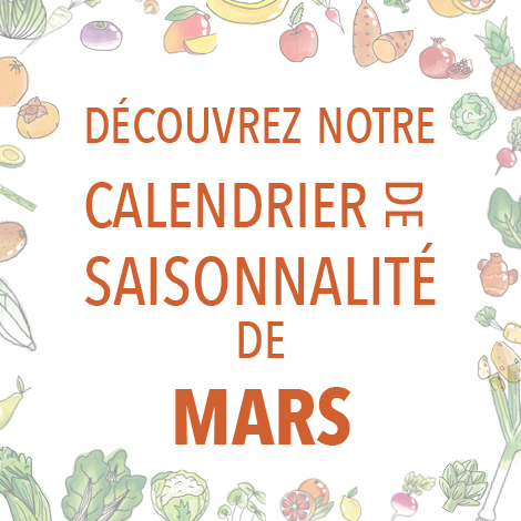 Découvrez notre calendrier de saisonnalité de Mars 2024 !